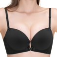 thumbnail image 2 of Lumistal Bras for Women No Underwire Contrast Color Thin Strap Bra Front Cup Everyday T Shirt Bra Comfortable No Underwire Wireless Bra Bras for Women XL, 2 of 7