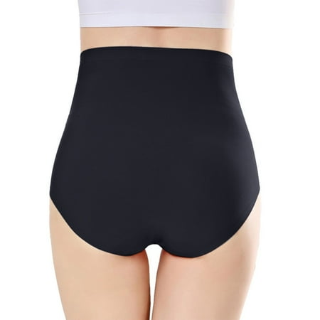 

Mishuowoti Women S Plus Size Women S Ultra High Waist Solid Color Briefs Ice Silk Traceless Briefs Will Not Be Caught In The Middle Of The