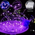 thumbnail image 5 of Led Fairy Lights Battery Operated, 32.8ft 100 LED Mini Battery Powered Copper Wire Starry Fairy Lights Decoration for Bedroom, Christmas, Parties, Wedding, Centerpiece Purple, 5 of 7