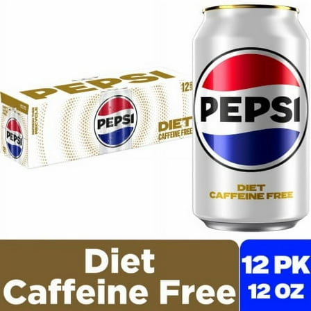 Diet Pepsi Cola Caffeine Free Soda Cans 12 pk / 12 fl oz.
