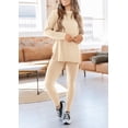thumbnail image 3 of Conjunto de 2 Piezas para Mujer PRETTYGARDEN Otoño Beige S, 3 of 8
