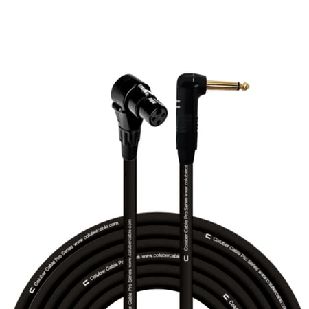 Coluber Cable Right Angle XLR Female to Right Angle 1/4" TS 3-Pin Connector