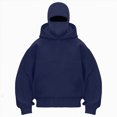 thumbnail image 6 of NOLDARES Cat Pouch Hoodie for Women Kangaroo Pocket Dog Pouch Sweatshirts Pet Carrier Pullover Animal Holder Long Sleeve Tops,Navy,XXL, 6 of 6