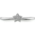 thumbnail image 4 of Sterling Silver Rhodium Plated Cz Star Ringsize 7 - Jbsp, 4 of 5