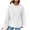 White, variant on VANLOFE Long Sleeve Warm Color Solid Women's Sweater for Winter All-match Winter Hoodie for Women Daily Hoodie Clean Without Printing Sweater S Black