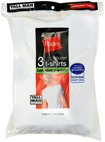 Hanes Men's Big Crew Undershirt Tall 3 