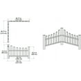 Vita VA20234 Country Corner Picket Arbors and Trellises, White
