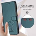 thumbnail image 6 of Allytechgroup for Samsung Galaxy S26 Wallet Case, Cute Cat Embossed Flip Cover with Cards Slots Cash Pocket Magnetic Closure Lanyard Phone Case for Samsung Galaxy S26, Darkgreen, 6 of 7