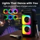 thumbnail image 5 of JYX Altavoz Portátil para Fiestas, Altavoz Bluetooth con 2 Micrófonos, Altavoz de Graves Profundos con Luz RBG, T37-T, 5 of 10