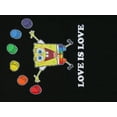 thumbnail image 2 of Pride Krabby Patty Rainbow Love is Love Spongebob Cartoon Mens Black Graphic Tee-3XL, 2 of 3