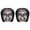 Black#01, variant on Spooky Car Headrest Covers Scary Face Head Rest Cover Creepy Ghost Mask Seat Decor Accessories for Vehicle Auto SUV Truck Halloween Horror Style Decoration