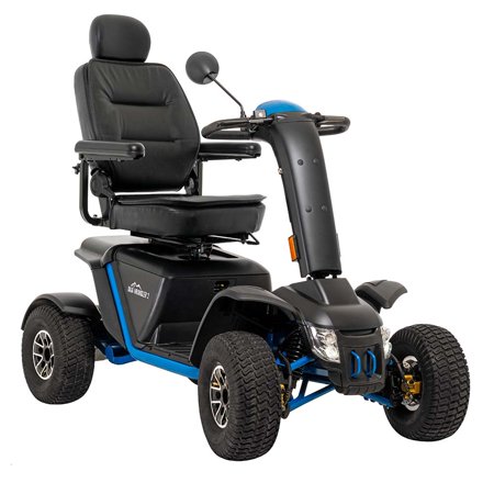 Pride Mobility Baja Wrangler 2 BA400 Mobility Scooter, True Blue, 100 AH 18" x 18"- 20"