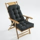 thumbnail image 5 of Cojín reclinable grueso para sillas plegables con soporte de espuma de alta densidad, extra cómodo para largas sesiones, ideal para la oficina en casa o el salón. Aestivo | Negro | AESTIVO, 5 of 7