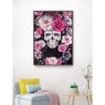 thumbnail image 2 of DIY 5D Diamond Painting Kit (for Adults) Diamond Painting "Skull Flower" Full Diamond Crystal Rhinestone Embroidery Craft Kit Home Wall Decoration Gift, 2 of 7