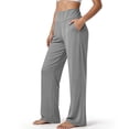 thumbnail image 4 of Evdexr Womens Wide Leg Sweatpants High Waisted Fold Over Pants 2026 Summer Stretch Running Pant Lightweight Baggy Breathable Workout Trousers M, 4 of 4