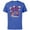 Royal Heather, variant on Disney and Pixar’s Up Carl and Ellie The Sky’s the Limit - Short Sleeve Cotton T-Shirt for Adults - Customized-Navy