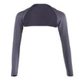 thumbnail image 6 of Piece Shoulder Long Sleeve Stretchy Arm Cover Shrug Gray, 6 of 8