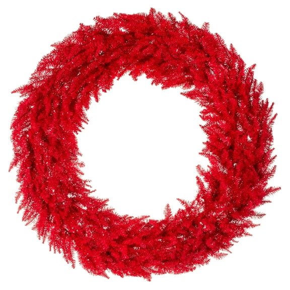 Vickerman 48" Red Fir Artificial Christmas Wreath, Unlit