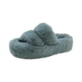 thumbnail image 4 of Women Fuzzy Slippers Winter Slippers Fashion Anti Slip Comfortable Soft Plush House Shoes Open Toe Slide Slippers for Indoor Outdoor Bedroom 39, 4 of 8