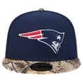 thumbnail image 2 of Men's New Era Navy New England Patriots Active Two-Tone Camo 59FIFTY Fitted Hat, 2 of 6