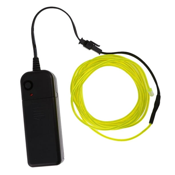 Cuerda de alambre LED Neon EL Yuyangstore verde fluorescente 5M