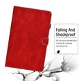 thumbnail image 4 of Dteck Wallet Case For Samsung Galaxy Tab A 10.1 SM-T510 (2019 Released) 10.1 inches,Magnetic Folio Retro Leather Card Holder Cover Kickstand Shockproof Protective,Red, 4 of 6
