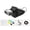 Black, variant on Referee Whistle, Silicone, Loud Clear Sound, 12cm Cord, Drop-Resistant for Sports Coaches Lifeguards