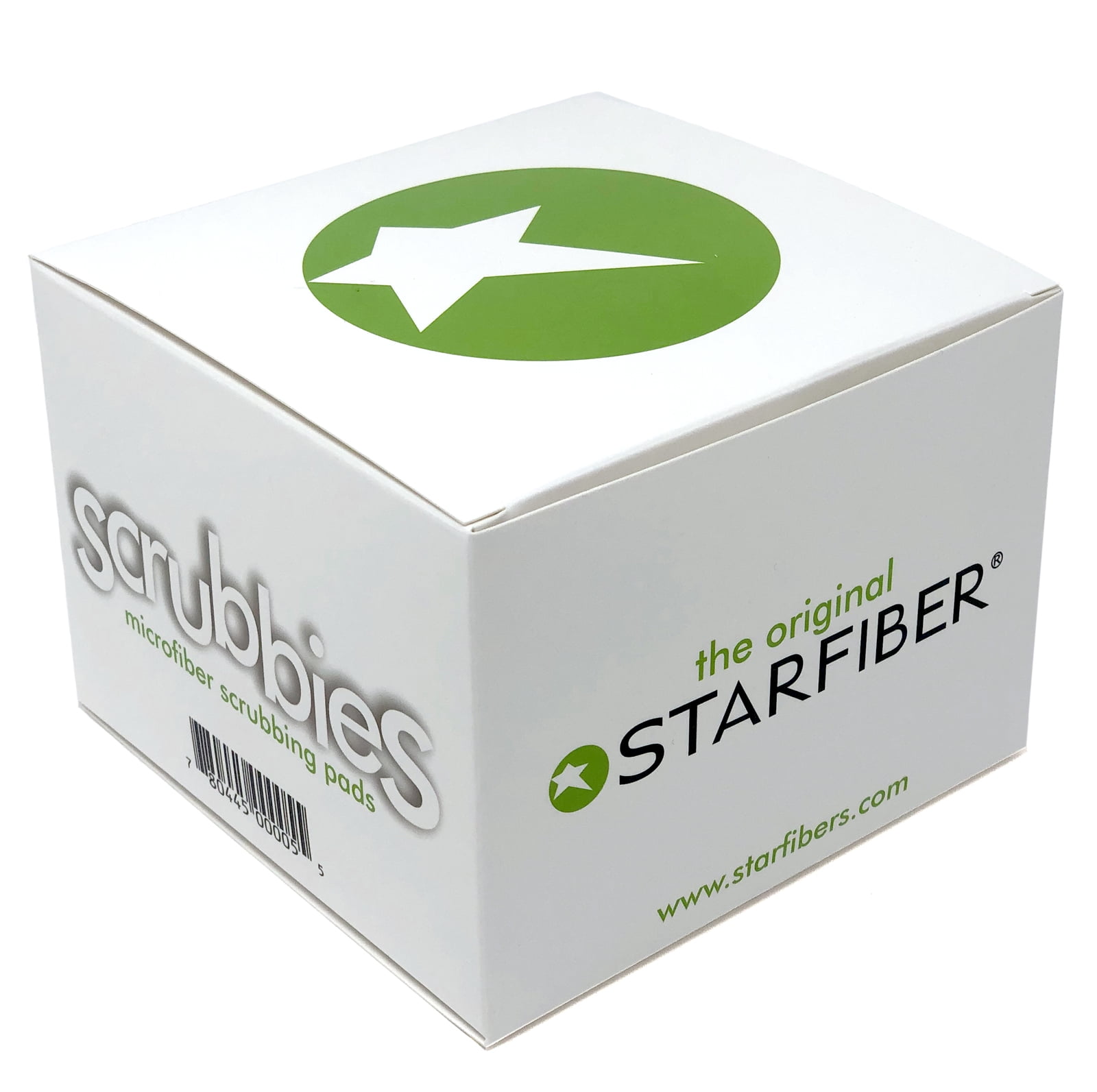Aqua/Gray + Yellow/Green Starfiber Microfiber Kitchen Scrubbies 4 Pack 