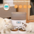 thumbnail image 4 of Automatic Cat Feeder, HoneyGuaridan 6L Pet Feeder for 2 Cats & Dogs, Auto Cat Dry Food Dispenser with Desiccant Bag, Timer Feeder Portion Control 1-6 Meals per Day, Dual Power Supply, Voice Recorder, 4 of 6