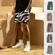 thumbnail image 3 of Pantalones de chándal a rayas con cinta bordada de mariposa para hombres y mujeres, pantalones de chándal informales con cordón, azul marino, alta calidad, 3 of 3