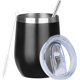 thumbnail image 1 of Tumbler Vino Aislado 12 Oz Acero Inoxidable Doble Pared Tapa Incluida para Vino Cerveza Cóctel Champagne, 1 of 6