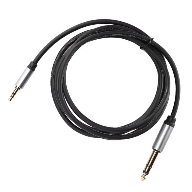 Cable Jack Estéreo De 3,5 Mm A 6,5 Mm, Cable De Sonido HiFi De 3,5 Mm De 1/8 De Pulgada A 6,35 Mm De 1/4 De Pulgada Para Amplificadores Y Dispositivos De Cine En Casa , 5,9