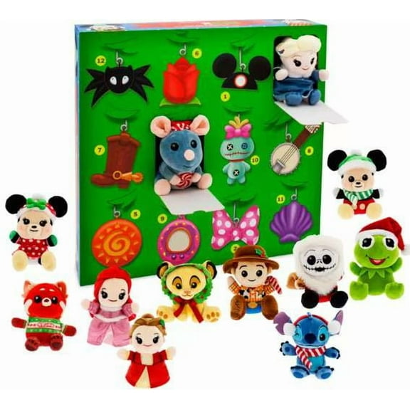 Disney Wishables 2024 Holiday Advent Countdown Calendar (12 Tiny Plush)