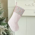 thumbnail image 6 of Xuniizn Christmas Stockings Bulk, Assorted Festive Xmas Stockings for Fireplace Mantel Decor, Traditional Holiday Ornaments, Christmas Decorations for Home, Cloth, Pink, 6 of 7