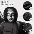 thumbnail image 6 of 2 Pack Funny Scary Headrest Covers for Cars, Stretch Spandex Front Seat Covers, Breathable Washable Spooky Halloween Interior Accessories for Sedan SUV Truck, 6 of 8