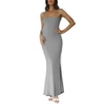 thumbnail image 4 of Coduop Women Sleeveless Backless Long Dress Female Clubwear Evening Party Bodycon Dresses, 4 of 7