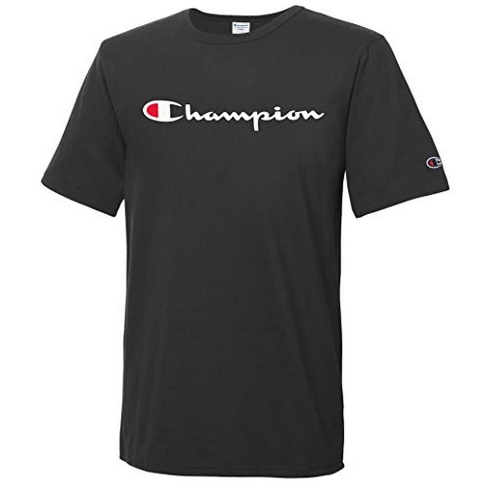 Champion Champion Mens Short Sleeve Jersey Tshirt, Black Walmart