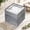Clear Black, variant on 100PCS White and Silver Square Plastic Plates - 6 Inch Disposable Dessert Plates for Weddings, Parties, Christmas Celebrations