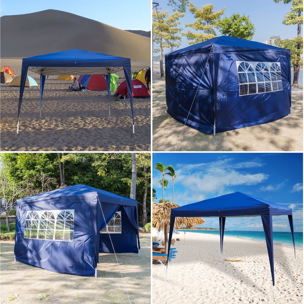 Aimee Lii 120"x120" Canopy Tent Heavy Duty Canopy, Outdoor Tent Canopy for Wedding Party Event Tent, Blue