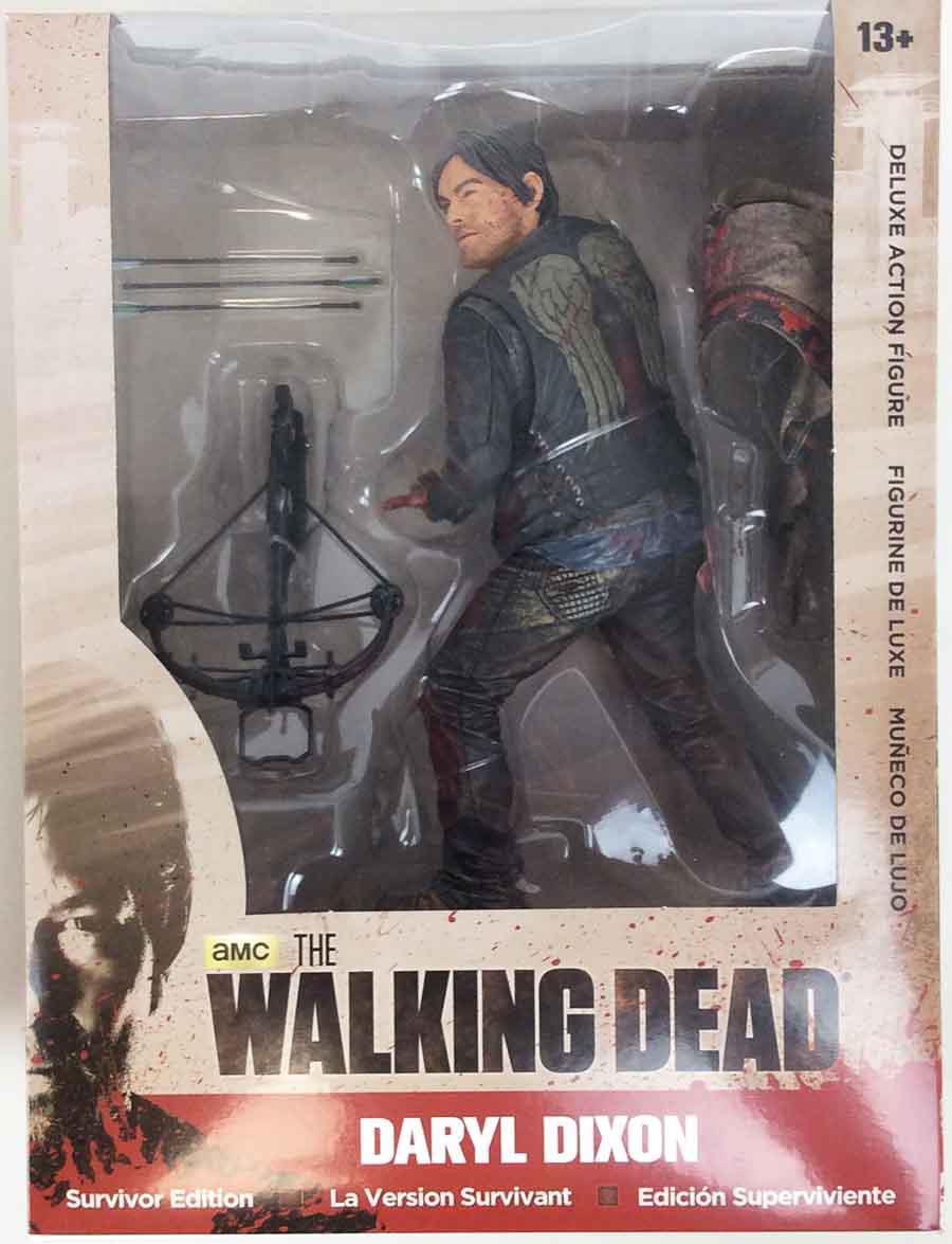 THE WALKING DEAD 10'' Daryl Dixon Deluxe Action Figure McFarlane Toys AMC 