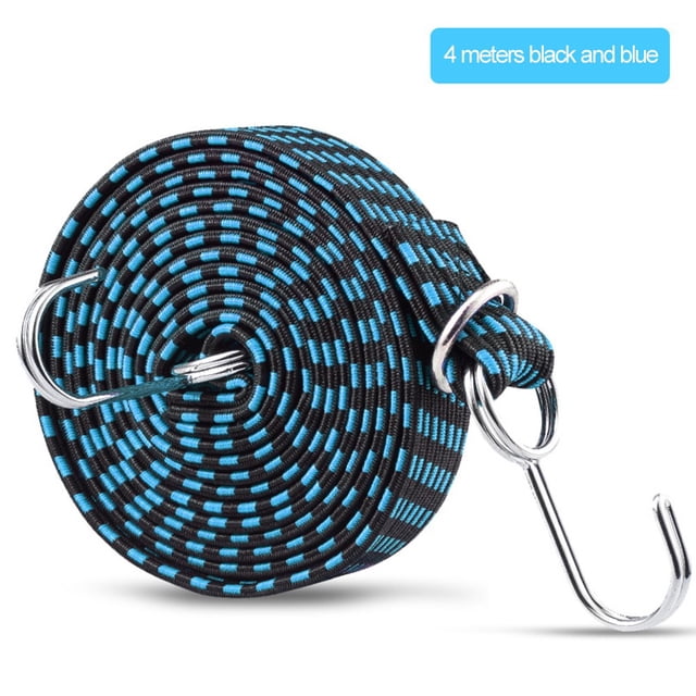 4M Bike Elasticity Strap Tensioning Rope Motorcycle Cargo Rope with Metal Buckle