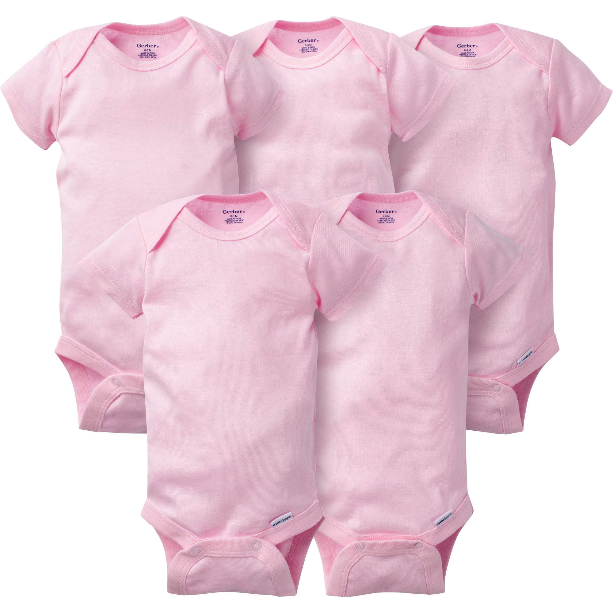 Gerber Gerber Newborn Baby Girl Short Sleeve Crafting Onesies