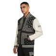 thumbnail image 4 of Dogg Supply All Gender Paisley Fleece Varsity Jacket, Men's Sizes XS-3XL, 4 of 7