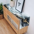 thumbnail image 4 of Table Runner Black Gold Marble Texture Table Decoration for Kitchen Dinning Abstract Style Table Decoration for Indoor Outdoor Party Wedding Decor 13x90inch, 4 of 7