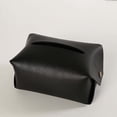 thumbnail image 4 of PEACNNG Tissue Box, Black Tissue Holder Box, Large Size Rectangular Tissue Box Cover, PU Leather Modern Stylish Tissue Holder, Organizer Home Decorating with Excellent for Bedroom and Bathroom, 4 of 5