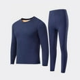 thumbnail image 4 of Thermal Underwear for Men 2 Piece Set - Fleece Lined Undershirt and Long Johns Base Layer Cold Weather Gear Warm Clothes Compression Underwear ,Winter Thick Clothing, 4 of 8