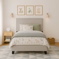 thumbnail image 4 of Willow Nailhead Trim Upholstered Twin Bed, Fog, 4 of 18