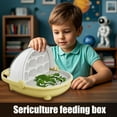 thumbnail image 2 of Silkworm Breeding Box Transparent Silkworm Growth Box Habitat Cage with Handle Small Animals Breeding Space Capsule Hatching Container for Silkworms Observation, 2 of 8