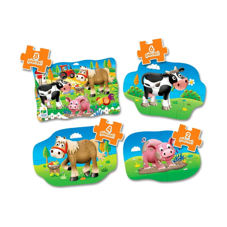 The Learning Journey My First Puzzle Set, 4-in-a-Box, Farm