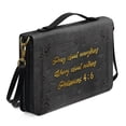 thumbnail image 2 of ZUXONGSY Butterfly Star Flower Print Bible Covers for Women Pray About Everything Large Faux Leather Bible Cover Case Zippered Bible Bag with Strap Waterproof Bible Accessories Bible Gift , 2XL, 2 of 7